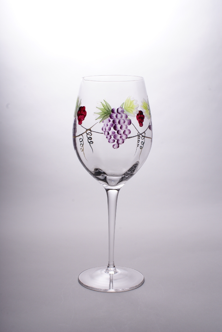 FG5205 Hand Blown Lead-free Crystal Red Wine Glass