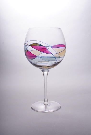 FG5208 Hand Blown Lead-free Crystal Red Wine Glass