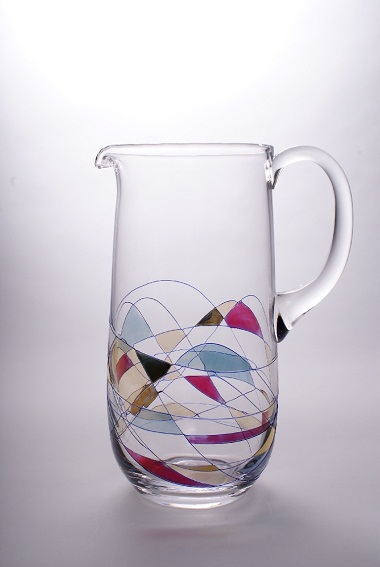 FG8609 Hand Blown Lead Free Crystal Glass Pitcher