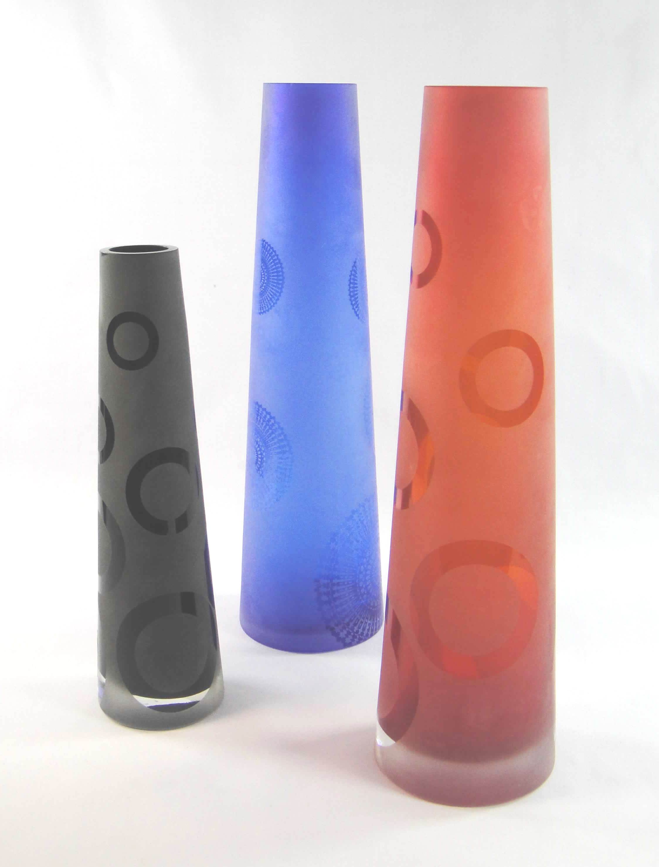 FG1467 Hand Blown Colored Glass Vase