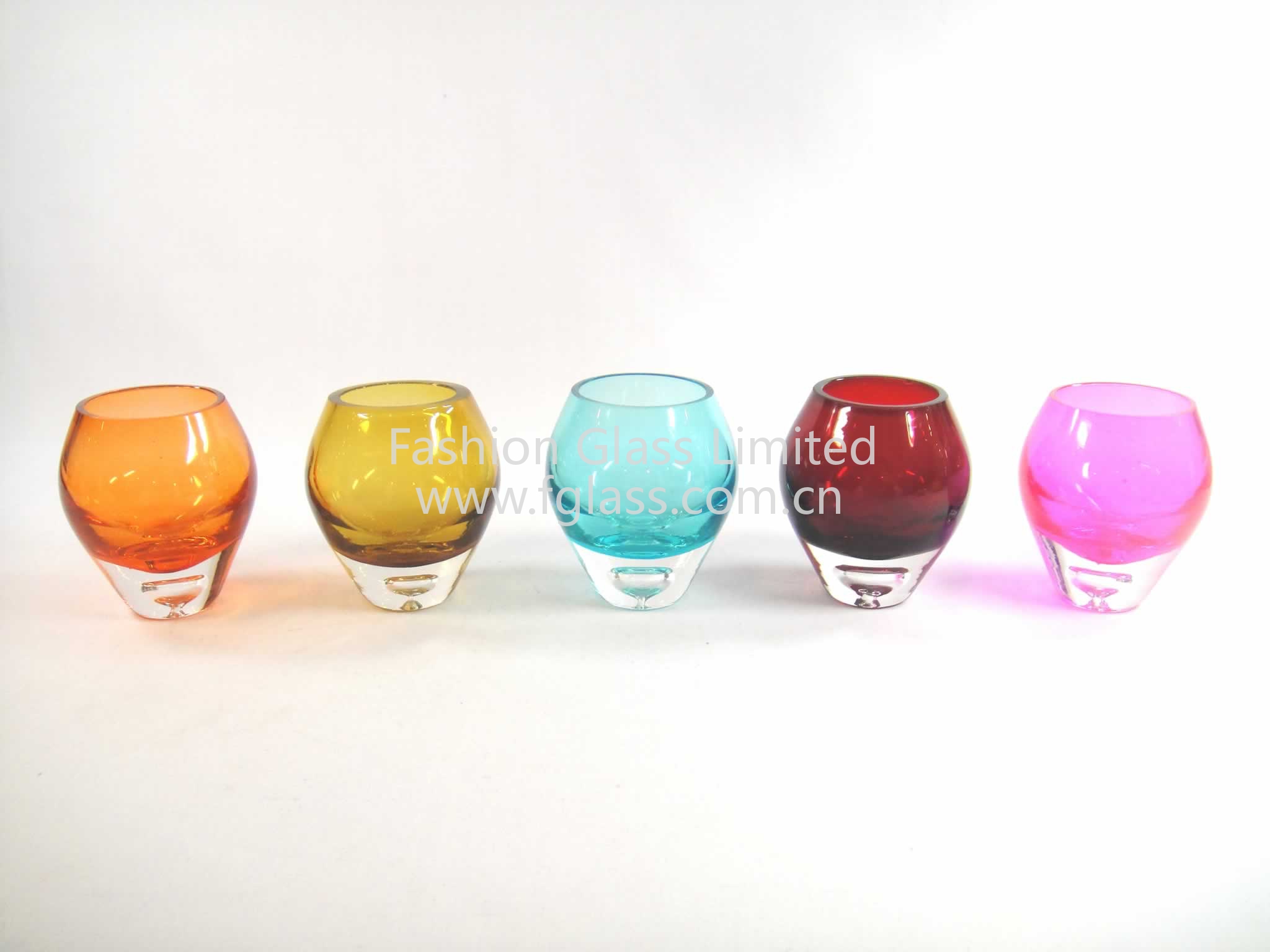 FG2266 Hand Blown Candle Glass